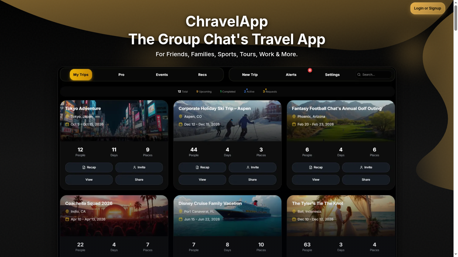 ChravelApp screenshot