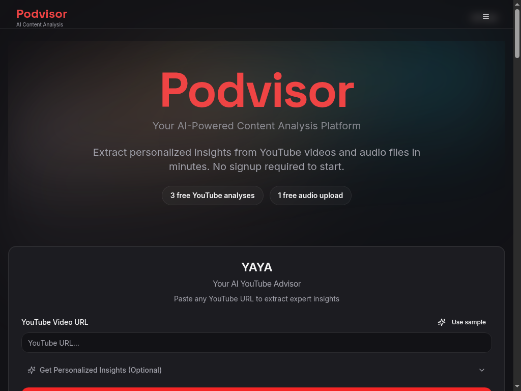 Podvisor screenshot